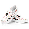 Toco Toucan Pattern Print White Slip On Shoes