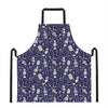 Tomb And Skeleton Pattern Print Apron