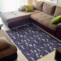 Tomb And Skeleton Pattern Print Floor Mat