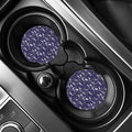 Tomb And Skeleton Pattern Print Car Coasters