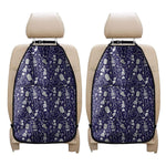 Tomb And Skeleton Pattern Print Car Seat Organizers
