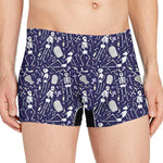 Tomb And Skeleton Pattern Print Men's Boxer Briefs