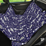 Tomb And Skeleton Pattern Print Pet Car Back Seat Cover