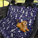 Tomb And Skeleton Pattern Print Pet Car Back Seat Cover