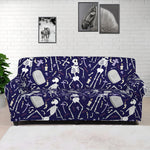 Tomb And Skeleton Pattern Print Sofa Cover