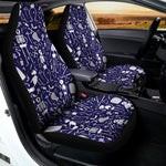 Tomb And Skeleton Pattern Print Universal Fit Car Seat Covers