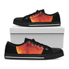 Total Lunar Eclipse Print Black Low Top Shoes 