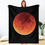 Total Lunar Eclipse Print Blanket
