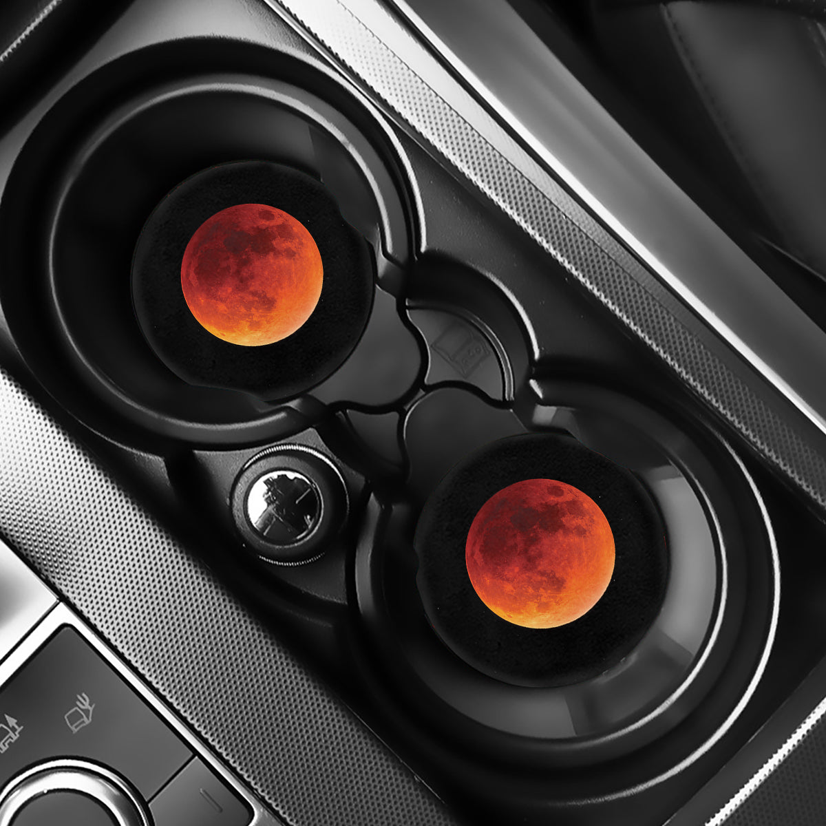 Total Lunar Eclipse Print Car Coasters
