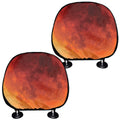 Total Lunar Eclipse Print Car Headrest Covers