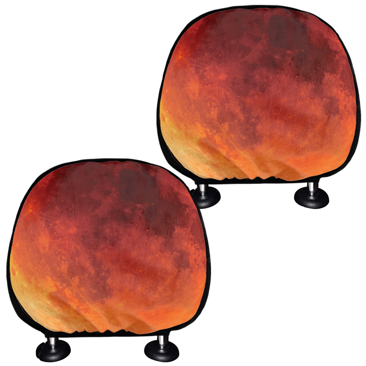 Total Lunar Eclipse Print Car Headrest Covers