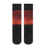 Total Lunar Eclipse Print Crew Socks