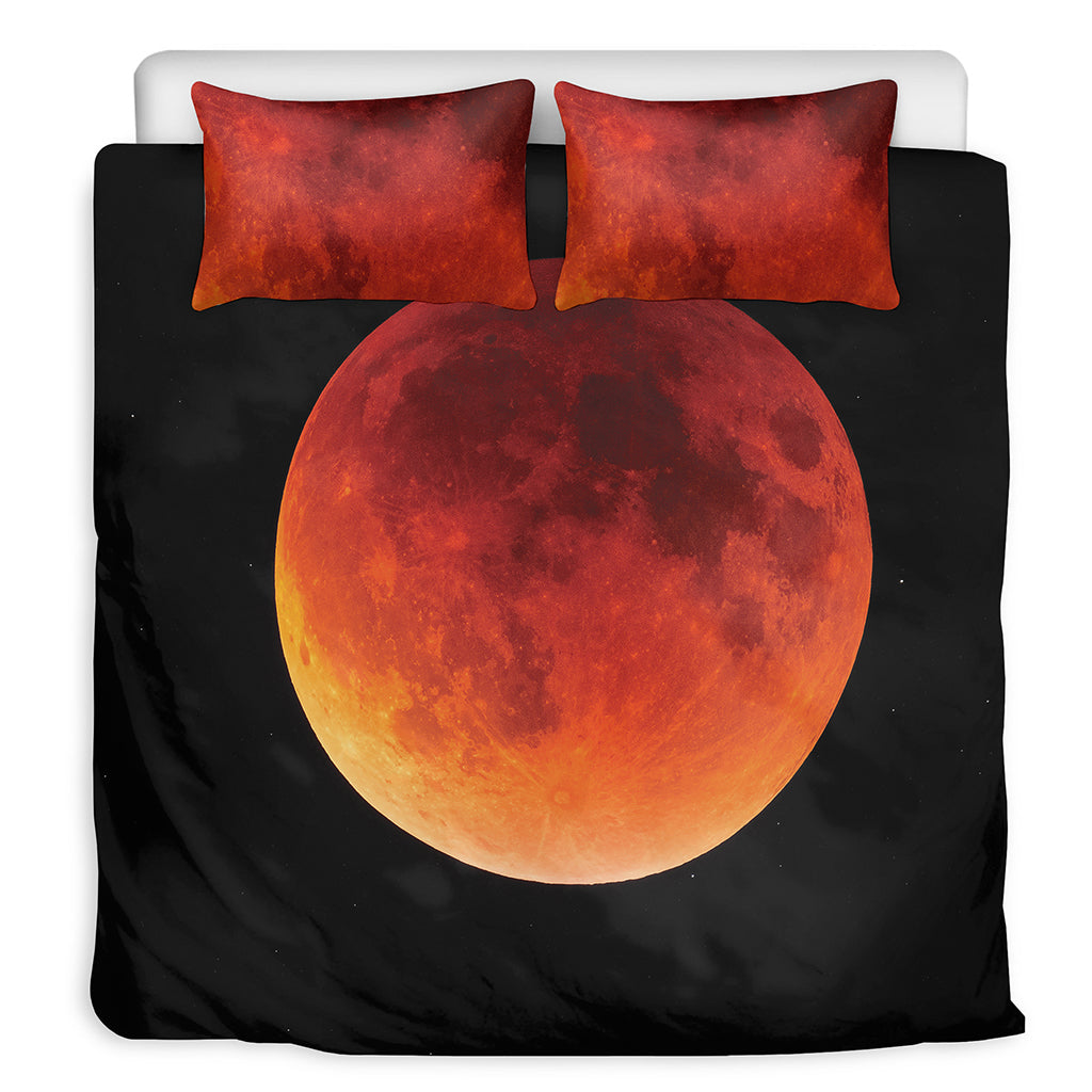 Total Lunar Eclipse Print Duvet Cover Bedding Set