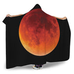 Total Lunar Eclipse Print Hooded Blanket
