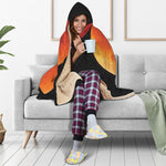 Total Lunar Eclipse Print Hooded Blanket