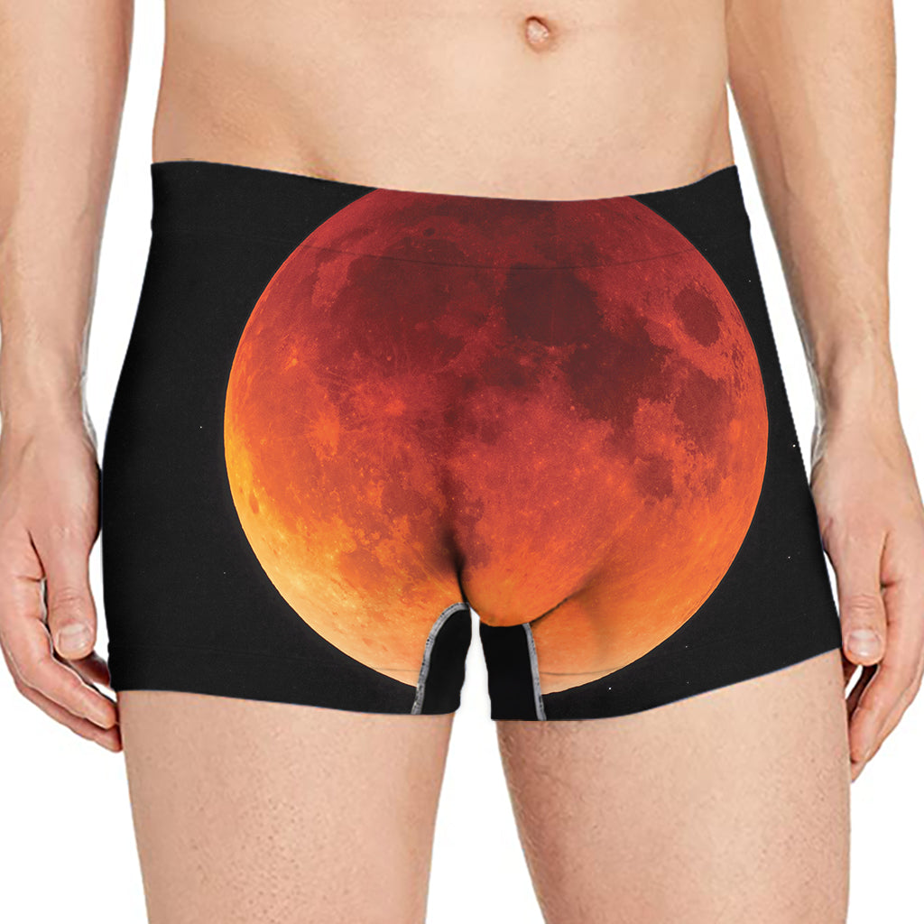 Total Lunar Eclipse Print Men's Boxer Briefs