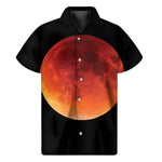 Total Lunar Eclipse Print Men's Short Sleeve Shirt