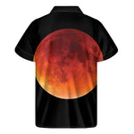 Total Lunar Eclipse Print Men's Short Sleeve Shirt