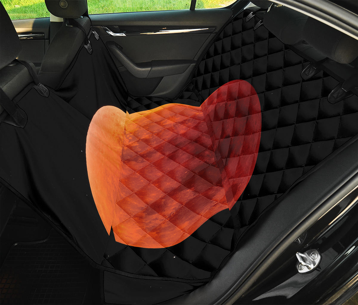 Total Lunar Eclipse Print Pet Car Back Seat Cover