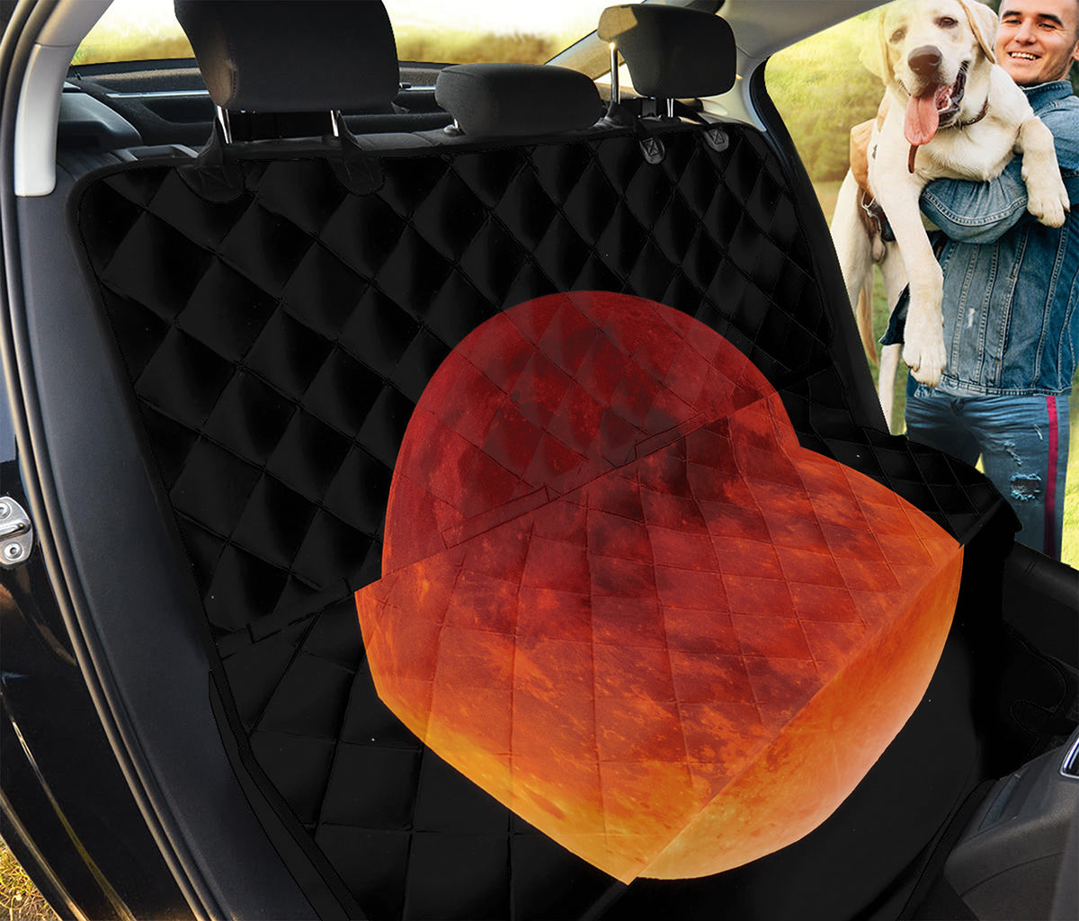 Total Lunar Eclipse Print Pet Car Back Seat Cover