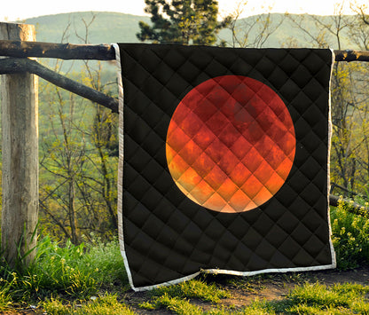 Total Lunar Eclipse Print Quilt