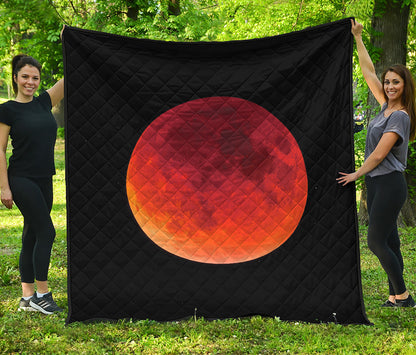 Total Lunar Eclipse Print Quilt