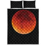 Total Lunar Eclipse Print Quilt Bed Set