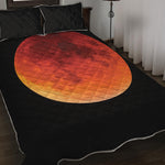 Total Lunar Eclipse Print Quilt Bed Set