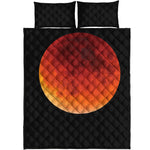 Total Lunar Eclipse Print Quilt Bed Set