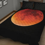 Total Lunar Eclipse Print Quilt Bed Set