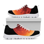 Total Lunar Eclipse Print White Sneakers
