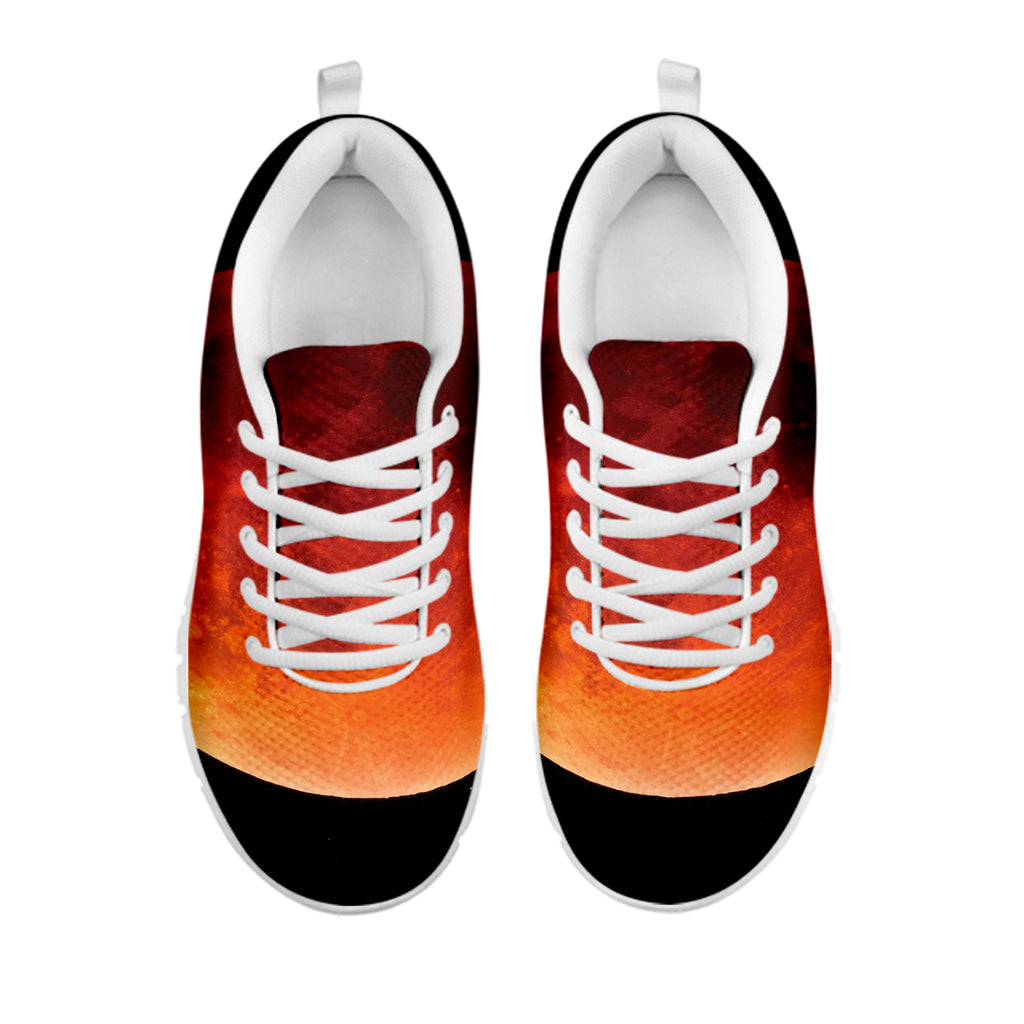 Total Lunar Eclipse Print White Sneakers