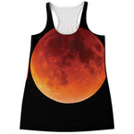 Total Lunar Eclipse Print Women's Racerback Tank Top