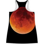 Total Lunar Eclipse Print Women's Racerback Tank Top
