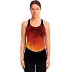 Total Lunar Eclipse Print Women's Racerback Tank Top