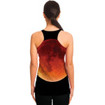 Total Lunar Eclipse Print Women's Racerback Tank Top