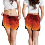 Total Lunar Eclipse Print Women's Shorts
