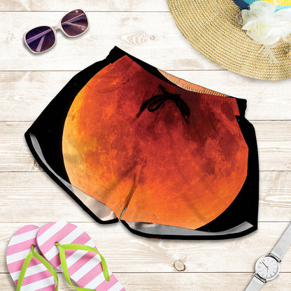 Total Lunar Eclipse Print Women's Shorts
