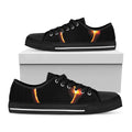 Total Solar Eclipse Print Black Low Top Sneakers