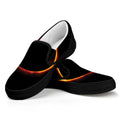 Total Solar Eclipse Print Black Slip On Sneakers