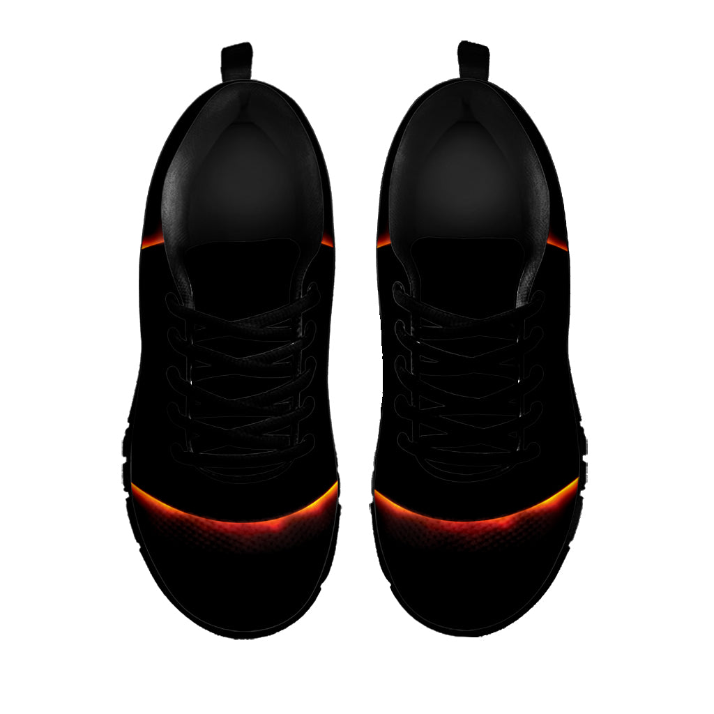 Total Solar Eclipse Print Black Sneakers