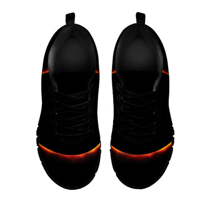 Total Solar Eclipse Print Black Sneakers