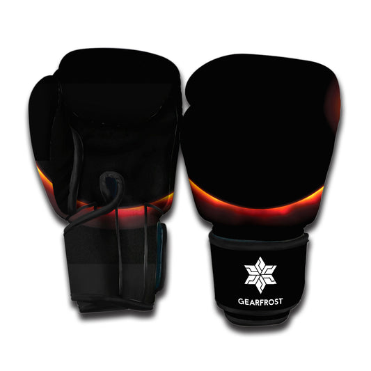 Total Solar Eclipse Print Boxing Gloves