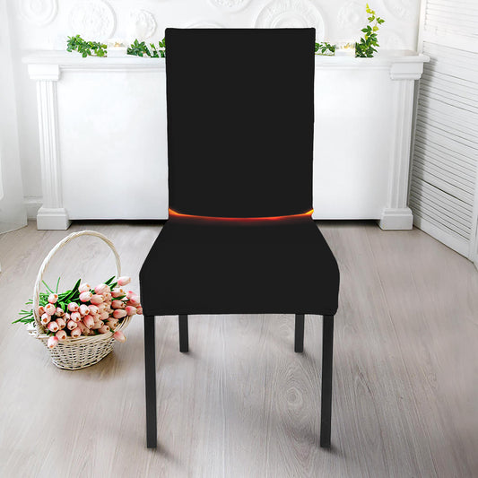 Total Solar Eclipse Print Dining Chair Slipcover