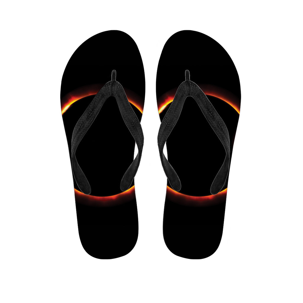 Total Solar Eclipse Print Flip Flops