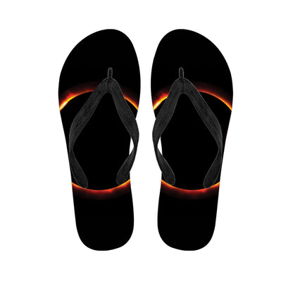 Total Solar Eclipse Print Flip Flops