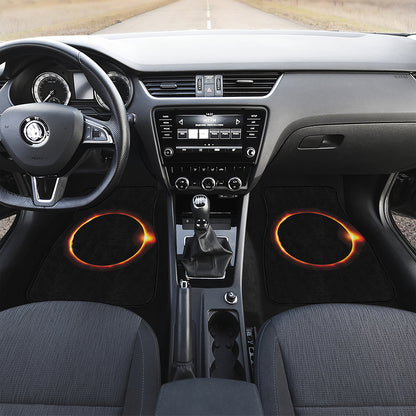 Total Solar Eclipse Print Front and Back Car Floor Mats