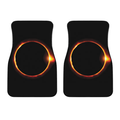 Total Solar Eclipse Print Front Car Floor Mats