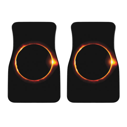Total Solar Eclipse Print Front Car Floor Mats