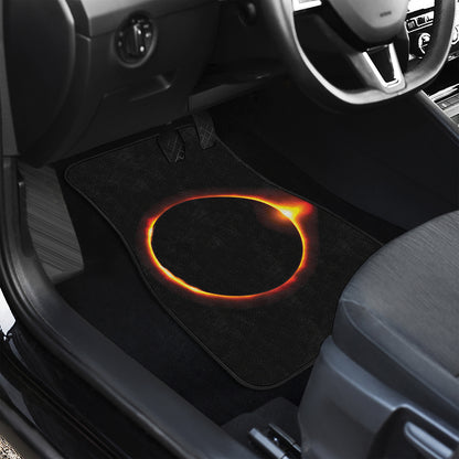 Total Solar Eclipse Print Front Car Floor Mats
